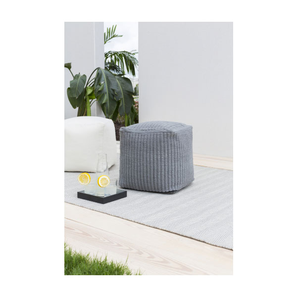 Stafford Pouf- Gray by Surya - Image 3